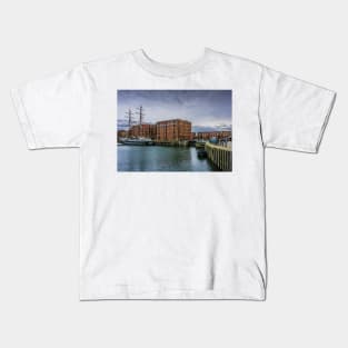 The Albert Dock, Liverpool Kids T-Shirt